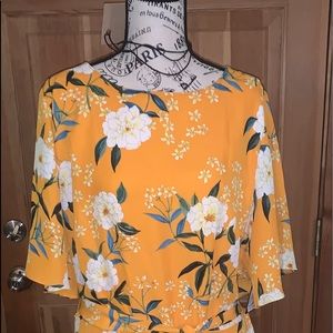 Floral fit and flare dress